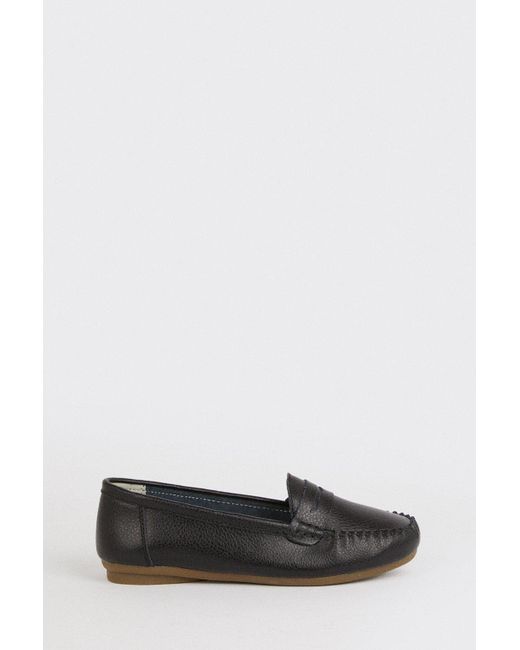 Dorothy Perkins Blue Good For The Sole: Nessa Leather Comfort Loafers