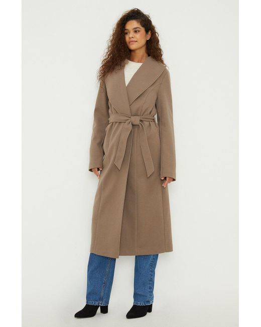 Dorothy Perkins Natural Tall Longline Wrap Coat