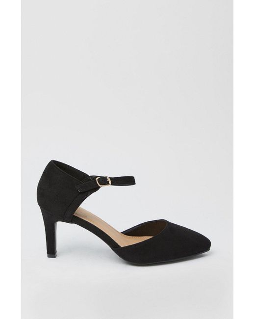 Dorothy Perkins Black Good For The Sole: Extra Wide Fit Emmy Court Shoes