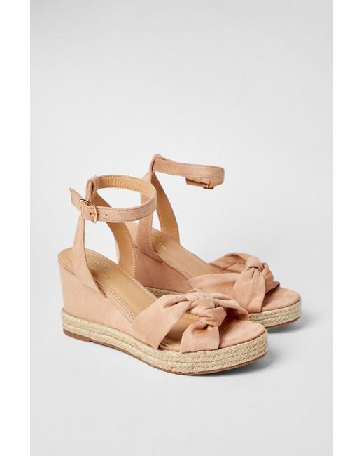 Dorothy Perkins Yellow Good For The Sole: Extra Wide Fit Holly Soft Twist Wedges