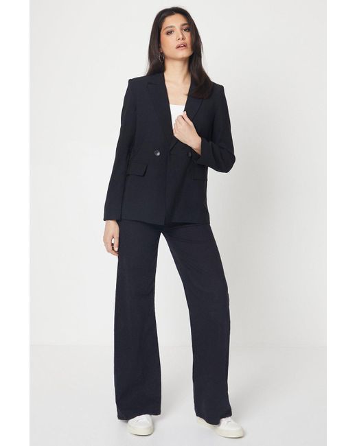 Dorothy Perkins Blue Double Breasted Blazer