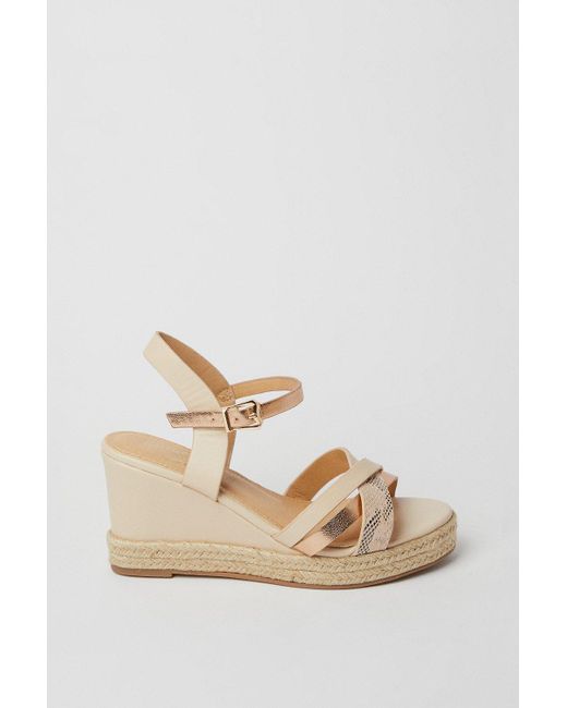 Dorothy Perkins Pink Good For The Sole: Extra Wide Fit Amber Wedges