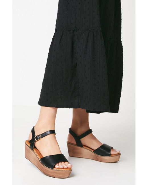 Dorothy Perkins Black Good For The Sole: Hope Comfort Low Wedges