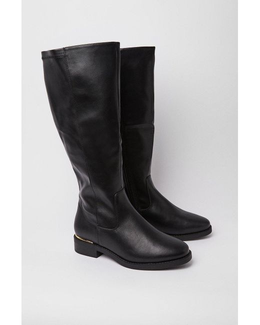 Dorothy Perkins Black Good For The Sole: Extra Wide Fit Olive Comfort Riding Boot