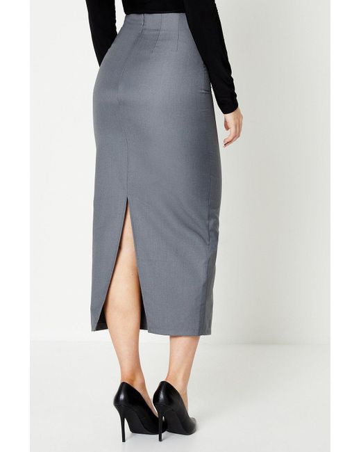 Buy Dorothy Perkins Seam Detail Maxi Skirt In Black | 6thStreet Qatar