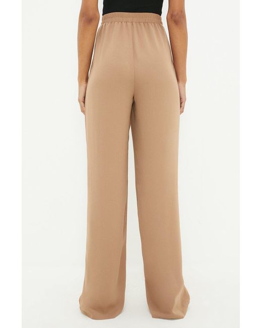 Dorothy Perkins Gray Tall Pull On Wide Leg Trousers
