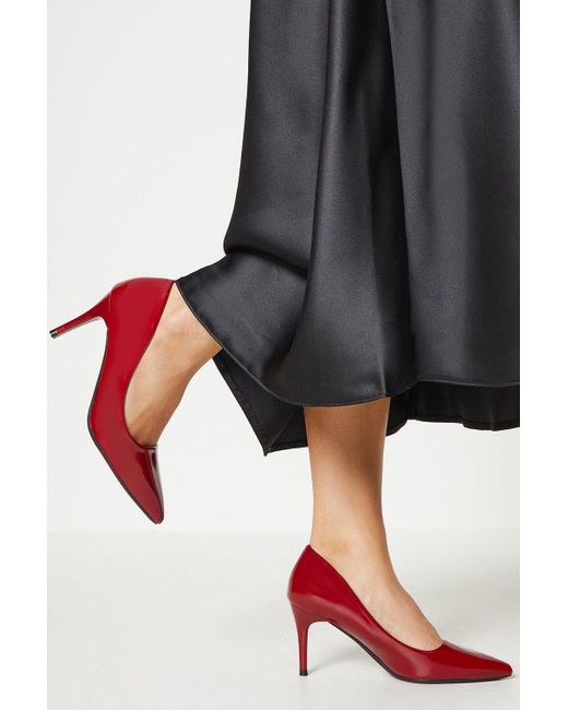 Dorothy Perkins Red Faith: Catrin Patent High Heel Pointed Court Shoes