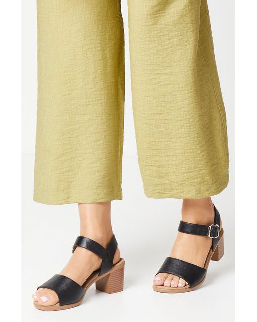 Dorothy Perkins Natural Good For The Sole: Eloise Comfort Lightweight Medium Block Heel Sandals