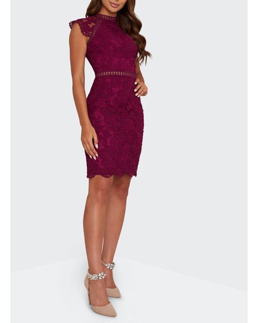 chi chi london crochet bodycon dress