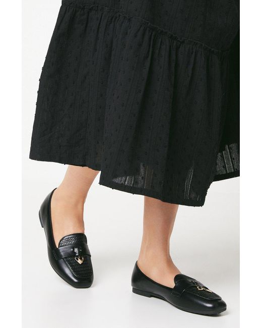 Dorothy Perkins Black Good For The Sole: Lola Comfort Mixed Material Tassel Loafers
