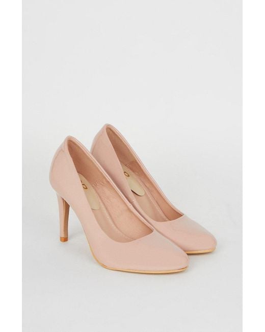 Dorothy Perkins Pink Dana Round Toe Stiletto Court Shoes