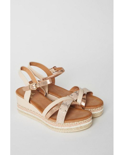 Dorothy Perkins White Good For The Sole: Wide Fit Amber Comfort Wedges