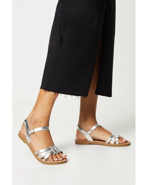 Dorothy Perkins Black Good For The Sole: Montanne Comfort Strappy Sandals