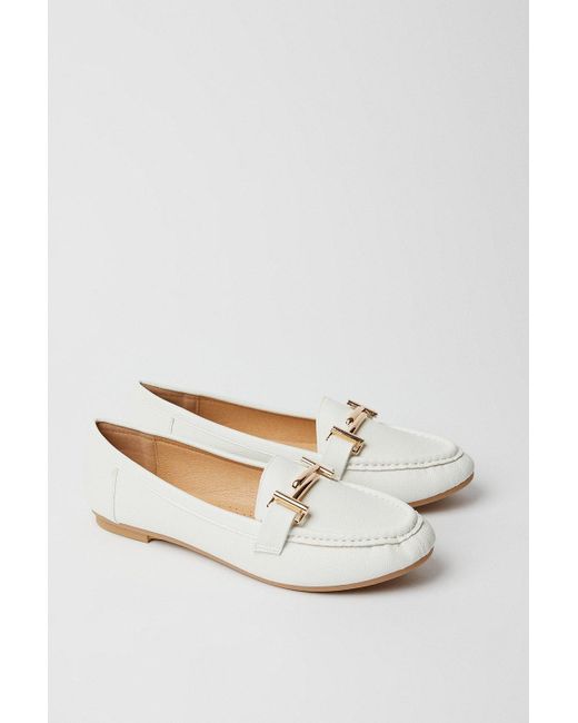 Dorothy Perkins Natural Good For The Sole: Nelly Comfort Trim Loafers