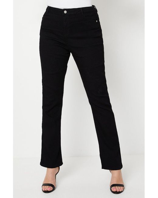 Dorothy Perkins Black Curve Comfort Stretch Bootcut Jeans