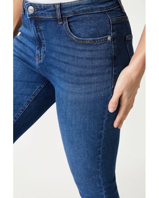 Dorothy Perkins Blue Petite Comfort Stretch Slim Jeans