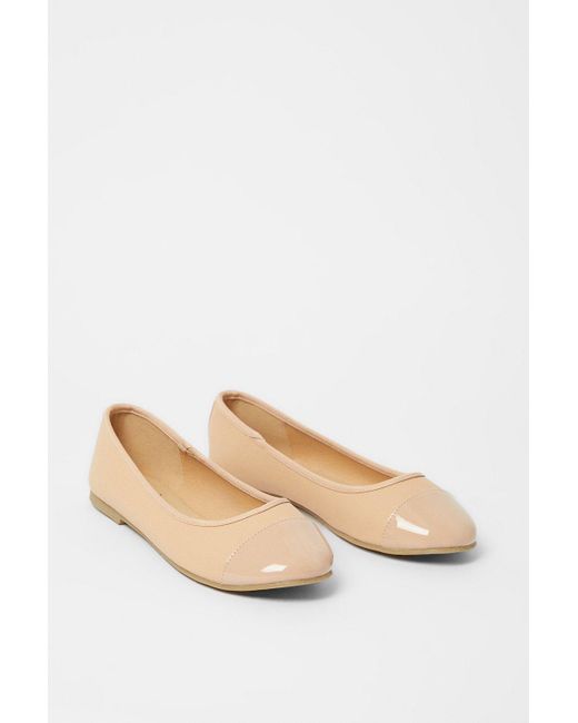 Dorothy Perkins Blue Good For The Sole: Wide Fit Tilly Ballet Pumps