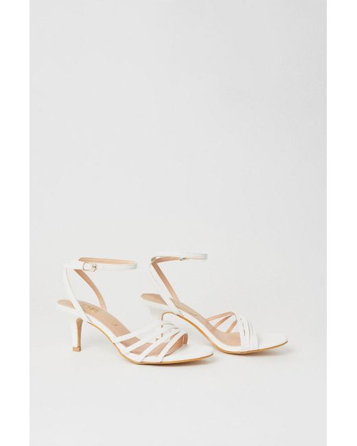 Dorothy Perkins Natural Good For The Sole: Wide Sana Strappy Heeled Sandals