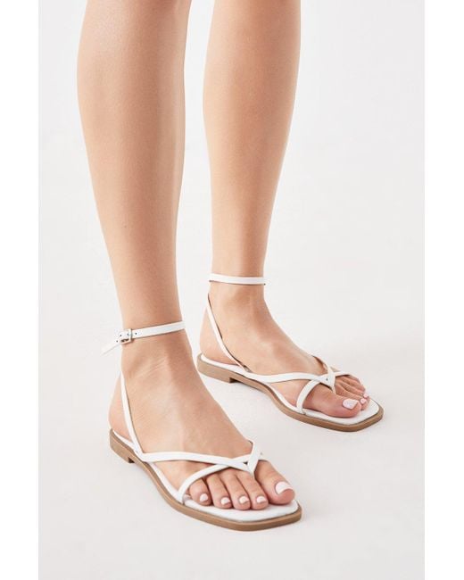 Dorothy Perkins Pink Faith: Molly Simple Strap Flat Sandals