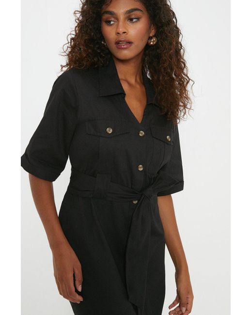 Short sleeve button deals front midi dress