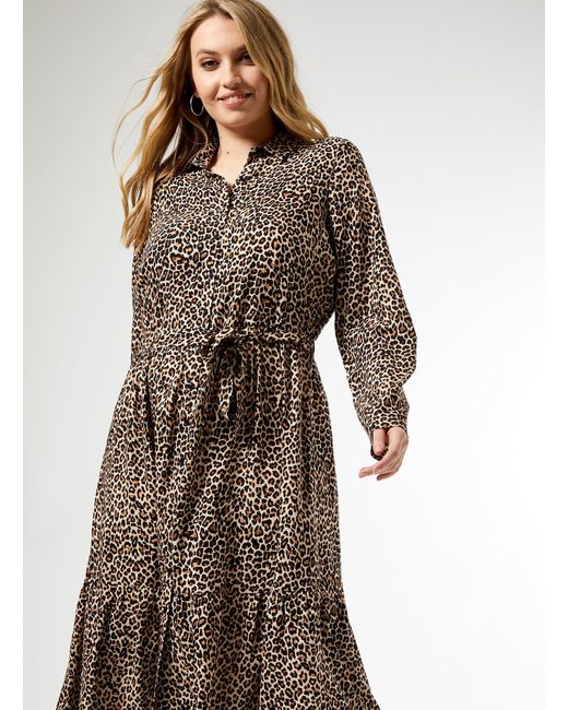 dorothy perkins animal print shirt dress
