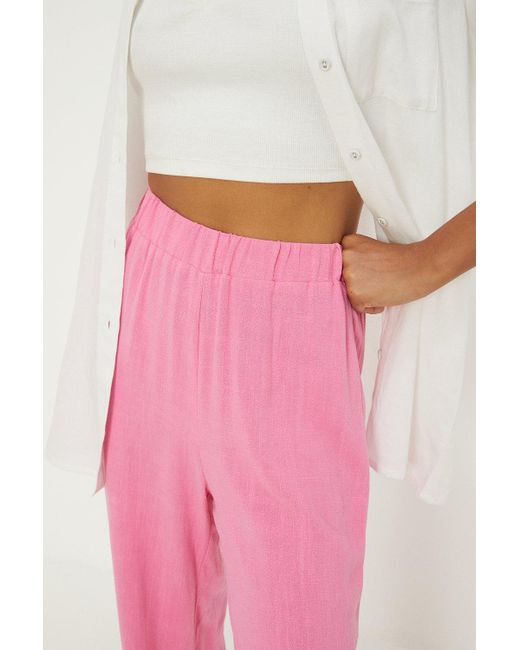 Dorothy Perkins Pink Wide Leg Trousers