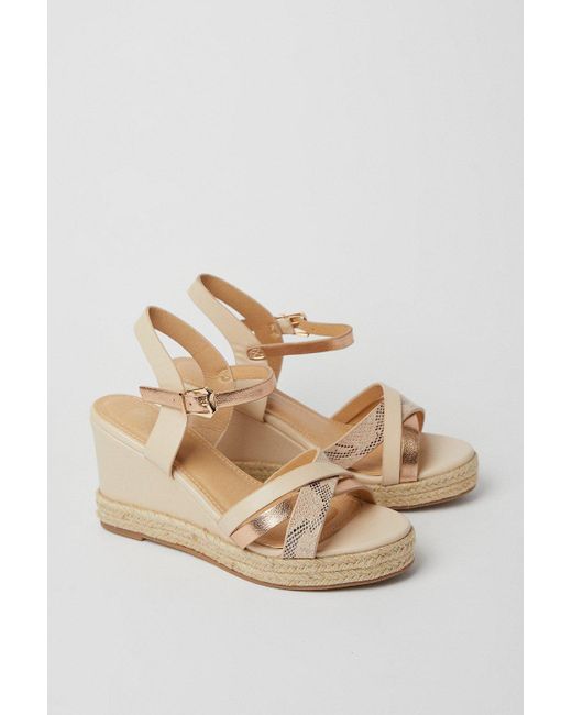 Dorothy Perkins Pink Good For The Sole: Extra Wide Fit Amber Wedges