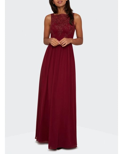 chi chi london burgundy dress