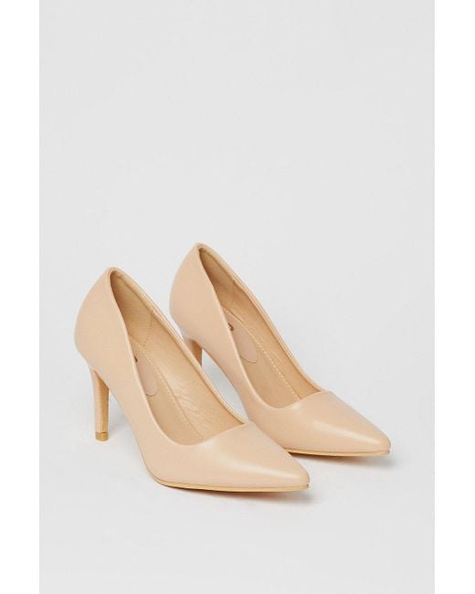 Dorothy Perkins Gray Darlene High Heel Pointed Court Shoes
