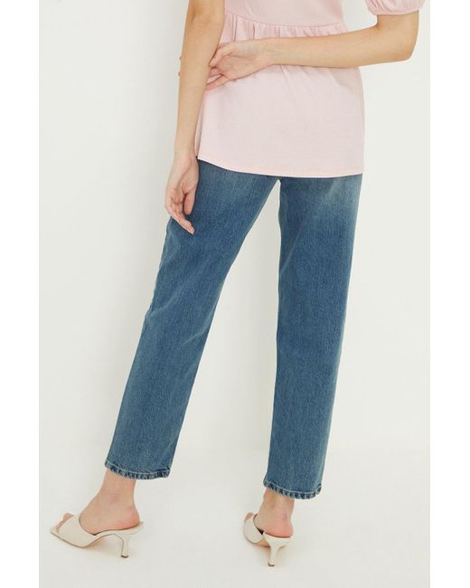 Dorothy Perkins Blue Tall Cropped Slim Mom Jeans