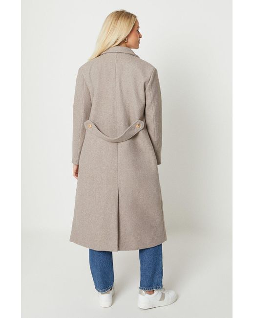 Dorothy Perkins Blue Longline Double Breasted Formal Coat
