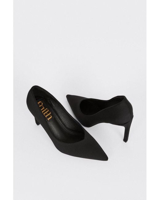 Faith black hotsell court shoes