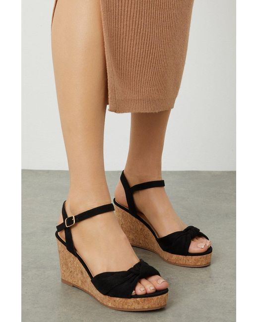 Wide fit sale cork wedges