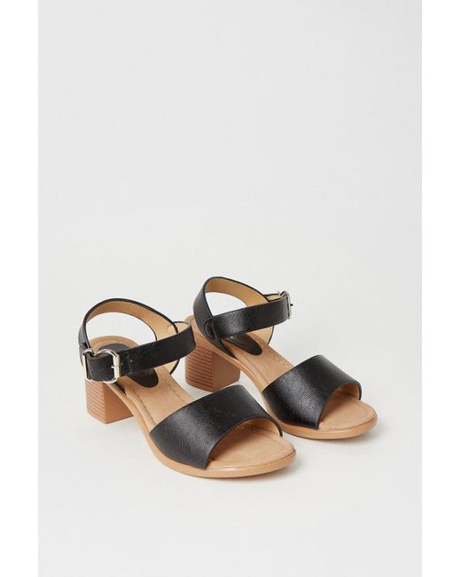 Dorothy Perkins Natural Good For The Sole: Eloise Comfort Lightweight Medium Block Heel Sandals