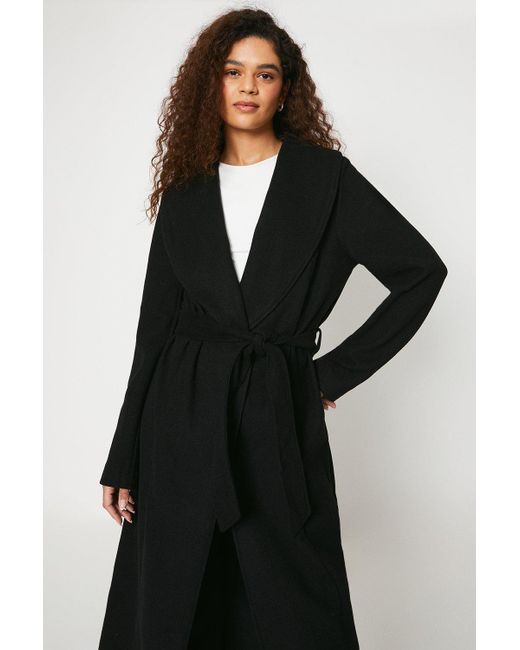 Dorothy perkins black outlet wrap coat
