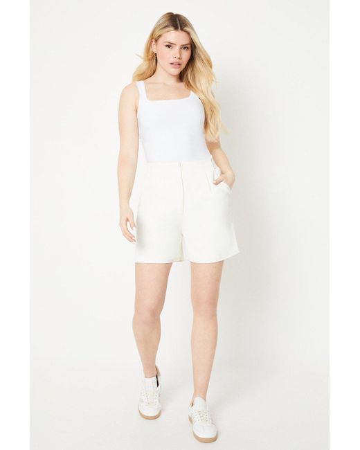 Dorothy Perkins White Clean Tailored Short