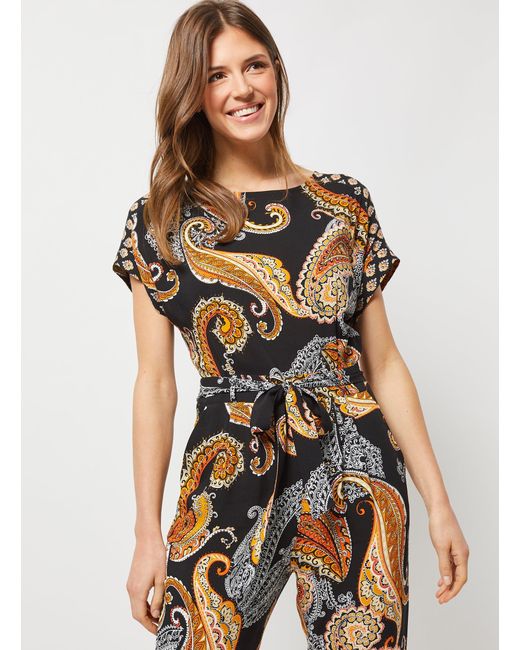 paisley print jumpsuit