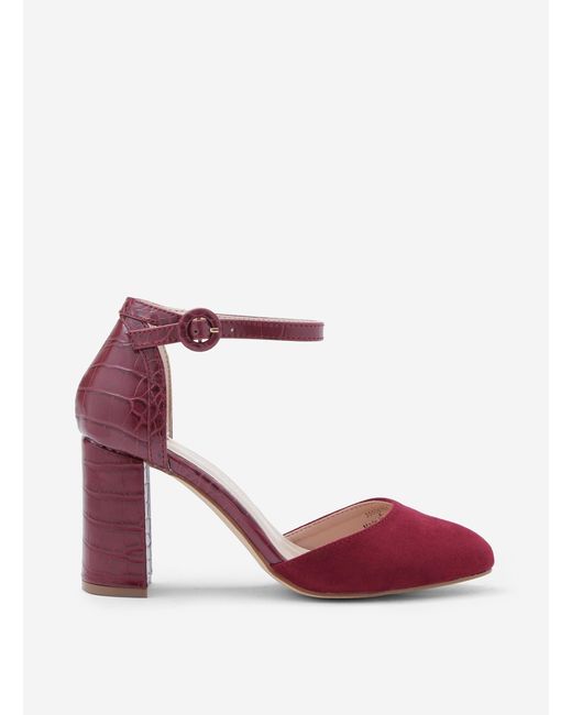 burgundy wide fit shoes
