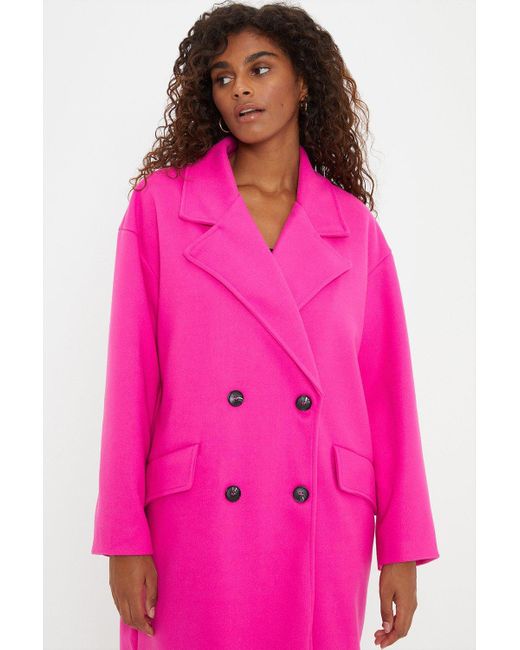 Dorothy perkins pink hot sale coat