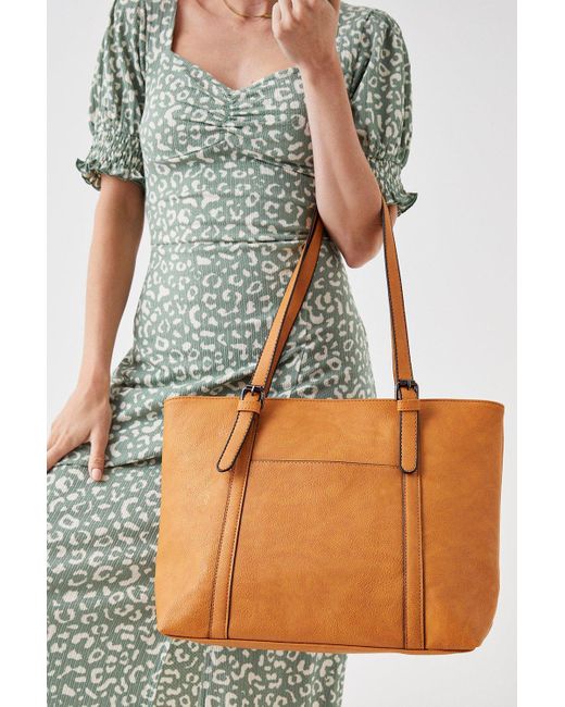 Dorothy Perkins Natural Tina Shopper Tote Bag