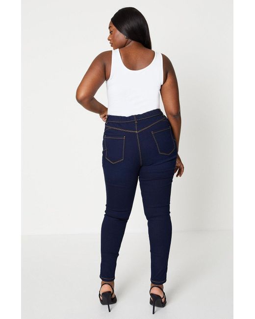 Dorothy Perkins Blue Curve Shape And Lift Jean
