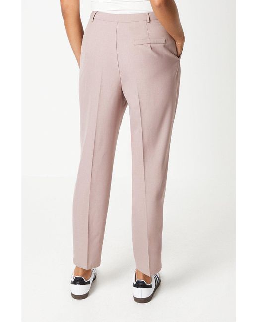 Dorothy Perkins Pink Double Button Tapered Trousers