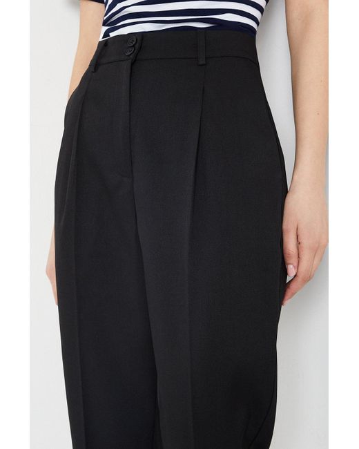 Dorothy Perkins Blue Double Button Turn Up Trousers
