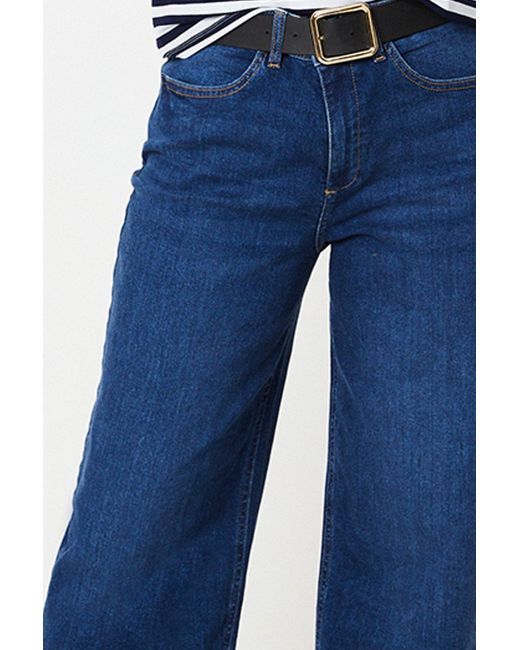 Dorothy Perkins Blue Wide Leg Denim Jeans