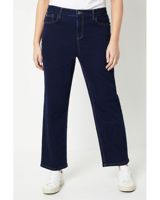 Dorothy Perkins Blue Curve High Rise Slim 7/8 Jeans
