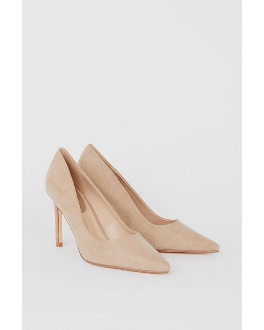 Dorothy Perkins Black Dash Pointed Court Shoes
