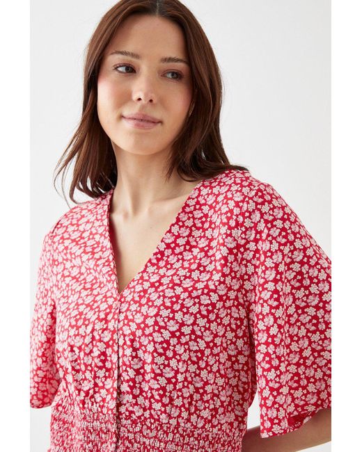 dorothy perkins red blouse