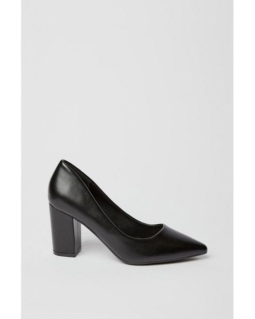 Dorothy Perkins Black Good For The Sole: Constance Comfort Block Heel Court Shoes