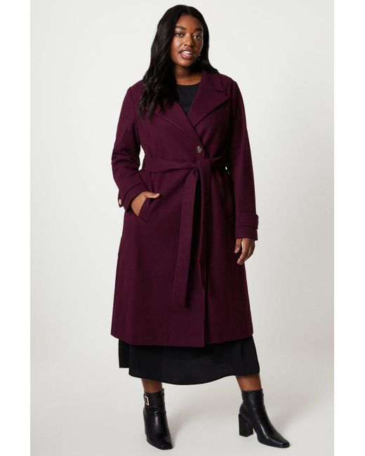 Belted hotsell coat dress