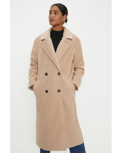 Dorothy Perkins Blue Longline Double Breasted Coat